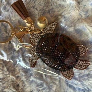 Elegant Turtle Keychain Bag Charm